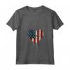 Donna American USA Flag Heart 4 luglio Independence Day Maglietta con Collo a V - Proud Patriot - Ideale per la Parata del Quarto di Luglio