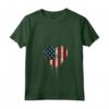 Donna American USA Flag Heart 4 luglio Independence Day Maglietta con Collo a V - Proud Patriot - Ideale per la Parata del Quarto di Luglio