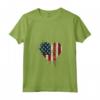 Donna American USA Flag Heart 4 luglio Independence Day Maglietta con Collo a V - Proud Patriot - Ideale per la Parata del Quarto di Luglio