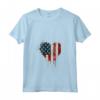 Donna American USA Flag Heart 4 luglio Independence Day Maglietta con Collo a V - Proud Patriot - Ideale per la Parata del Quarto di Luglio