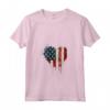 Donna American USA Flag Heart 4 luglio Independence Day Maglietta con Collo a V - Proud Patriot - Ideale per la Parata del Quarto di Luglio