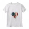 Donna American USA Flag Heart 4 luglio Independence Day Maglietta con Collo a V - Proud Patriot - Ideale per la Parata del Quarto di Luglio