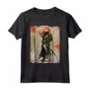 Samurai T-Shirt Giapponese Retro Art Stampa Camicia Bushido Maglietta - Regalo Cultura Giapponese - Ideale per Compleanni e Feste