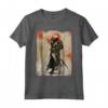 Samurai T-Shirt Giapponese Retro Art Stampa Camicia Bushido Maglietta - Regalo Cultura Giapponese - Ideale per Compleanni e Feste