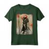 Samurai T-Shirt Giapponese Retro Art Stampa Camicia Bushido Maglietta - Regalo Cultura Giapponese - Ideale per Compleanni e Feste