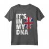 IT'S IN MY DNA Union Jack Flag Inghilterra Regno Unito Maglietta - Fantastico Regalo Divertente per Famiglie - Abbigliamento Coordinato - Ideale per Natale e Feste Speciali