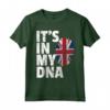 IT'S IN MY DNA Union Jack Flag Inghilterra Regno Unito Maglietta - Fantastico Regalo Divertente per Famiglie - Abbigliamento Coordinato - Ideale per Natale e Feste Speciali