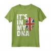 IT'S IN MY DNA Union Jack Flag Inghilterra Regno Unito Maglietta - Fantastico Regalo Divertente per Famiglie - Abbigliamento Coordinato - Ideale per Natale e Feste Speciali