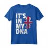 IT'S IN MY DNA Union Jack Flag Inghilterra Regno Unito Maglietta - Fantastico Regalo Divertente per Famiglie - Abbigliamento Coordinato - Ideale per Natale e Feste Speciali
