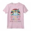 T-shirt Vintage Retro con Scritta Daddy Sharks per Papà Uomo - Maglietta Squalo Festa del Papà Natale 4 Luglio