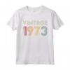 Vintage 1973 49° Compleanno - Retrò Maglietta Compleanno Uomo Donna - Regalo Originale per Ogni Mese