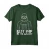 Star Wars Festa del Papà Darth Vader Best Dad In The Galaxy Maglietta - Abbigliamento Ufficiale 16STRW056