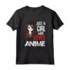 Just A Girl Who Loves Anime - Kawaii Otaku Manga Japan Fan Maglietta - Design Geek Jpop Kpop Tokyo Comics Ramen