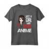 Just A Girl Who Loves Anime - Kawaii Otaku Manga Japan Fan Maglietta - Design Geek Jpop Kpop Tokyo Comics Ramen