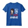 Just A Girl Who Loves Anime - Kawaii Otaku Manga Japan Fan Maglietta - Design Geek Jpop Kpop Tokyo Comics Ramen