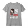 Just A Girl Who Loves Anime - Kawaii Otaku Manga Japan Fan Maglietta - Design Geek Jpop Kpop Tokyo Comics Ramen
