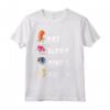 Manga Kawaiano Giapponese - Cute Eat Sleep Anime Repeat Maglietta - Idea Regalo per Amanti della Cultura Giapponese