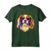 Pop Art Cavalier King Charles Spaniel - Simpatica Maglietta per Amanti dei Cani - Ideale per Compleanno, Natale e Altro