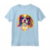 Pop Art Cavalier King Charles Spaniel - Simpatica Maglietta per Amanti dei Cani - Ideale per Compleanno, Natale e Altro