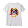 Pop Art Cavalier King Charles Spaniel - Simpatica Maglietta per Amanti dei Cani - Ideale per Compleanno, Natale e Altro