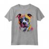 Amstaff American Staffordshire Terrier Cucciolo Colorato Nero Maglietta - Regalo divertente per Amanti della Razza - Acquista Online