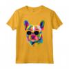 Pop Art Bulldog Francese - Maglietta Regalo per Mamma Cane e Papà Cane - Ideale per Amanti dei Cani - Compleanno, Natale, Festa della Mamma