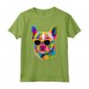 Pop Art Bulldog Francese - Maglietta Regalo per Mamma Cane e Papà Cane - Ideale per Amanti dei Cani - Compleanno, Natale, Festa della Mamma