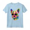 Pop Art Bulldog Francese - Maglietta Regalo per Mamma Cane e Papà Cane - Ideale per Amanti dei Cani - Compleanno, Natale, Festa della Mamma