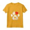 Donna Cane Amore Zampa Cuore - Maglietta con Collo a V per Amanti dei Cani - Ideale come Regalo per Compleanno o Natale