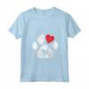 Donna Cane Amore Zampa Cuore - Maglietta con Collo a V per Amanti dei Cani - Ideale come Regalo per Compleanno o Natale