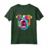 Pop Art Inglese Bulldog Pet Paw Maglietta - Regalo Uomini Donne Amante Del Cane - Ideale per Compleanno o Natale
