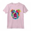 Pop Art Inglese Bulldog Pet Paw Maglietta - Regalo Uomini Donne Amante Del Cane - Ideale per Compleanno o Natale