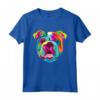 Pop Art Inglese Bulldog Pet Paw Maglietta - Regalo Uomini Donne Amante Del Cane - Ideale per Compleanno o Natale
