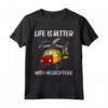 Life is Best with Helicopters - Maglietta Elicottero per Appassionati e Piloti - Regalo Divertente per Compleanni e Natale