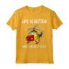 Life is Best with Helicopters - Maglietta Elicottero per Appassionati e Piloti - Regalo Divertente per Compleanni e Natale