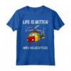 Life is Best with Helicopters - Maglietta Elicottero per Appassionati e Piloti - Regalo Divertente per Compleanni e Natale