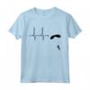 Heartbeat of a Parachutist - T-shirt Figura Paracadutismo Skydive - Regalo Unico per Amanti dell'Avventura