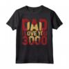 HapTiger Iron Man Dad I Love You 3000 Text Fill Festa Del Papà Maglietta - Official Marvel Apparel for Men and Women - Father's Day Gift Idea
