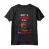 Solo una ragazza che ama gli amanti dei cani di Affenpinschers - Maglietta con Design di Affenpinscher per Donne e Ragazze - Regalo Ideale per Compleanni e Natale