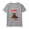 Solo una ragazza che ama gli amanti dei cani di Affenpinschers - Maglietta con Design di Affenpinscher per Donne e Ragazze - Regalo Ideale per Compleanni e Natale
