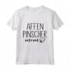 Dog Paw Print Heart Affenpinscher Mom Maglietta - Lightweight Shirt for Women - Ideal for Dog Park and Cuddling at Home