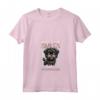 Donna Corridori e Affenpinscher - Maglietta con Collo a V per Amanti della Corsa - Slogan Miles of Smiles