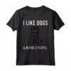 I Like Affenpinscher Dogs And Maybe 3 People - Maglietta Divertente per Amanti dei Cani - Ideale come Regalo