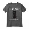 I Like Affenpinscher Dogs And Maybe 3 People - Maglietta Divertente per Amanti dei Cani - Ideale come Regalo