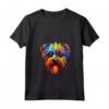 Donna Affenpinscher Testa di Cane Maglietta - Design Colorato per Amanti dei Cani - Camicia con Collo a V per Uomini e Donne