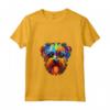 Donna Affenpinscher Testa di Cane Maglietta - Design Colorato per Amanti dei Cani - Camicia con Collo a V per Uomini e Donne