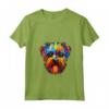 Donna Affenpinscher Testa di Cane Maglietta - Design Colorato per Amanti dei Cani - Camicia con Collo a V per Uomini e Donne
