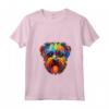 Donna Affenpinscher Testa di Cane Maglietta - Design Colorato per Amanti dei Cani - Camicia con Collo a V per Uomini e Donne