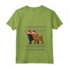 Donna Affenpinscher Christmas Monkey Terrier Maglietta con Collo a V - Regalo di Natale per Orgogliosi Proprietari - Design Natalizio Divertente