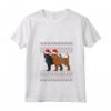 Donna Affenpinscher Christmas Monkey Terrier Maglietta con Collo a V - Regalo di Natale per Orgogliosi Proprietari - Design Natalizio Divertente